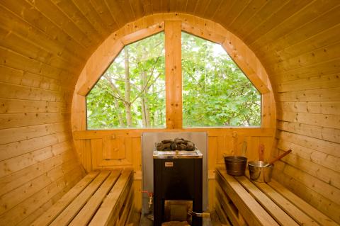 Round sauna